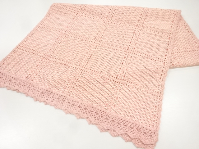 リボン織格子模様ショール